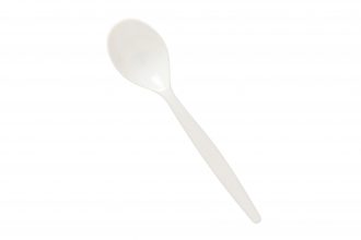 White Copolyester Standard Dessert Spoon