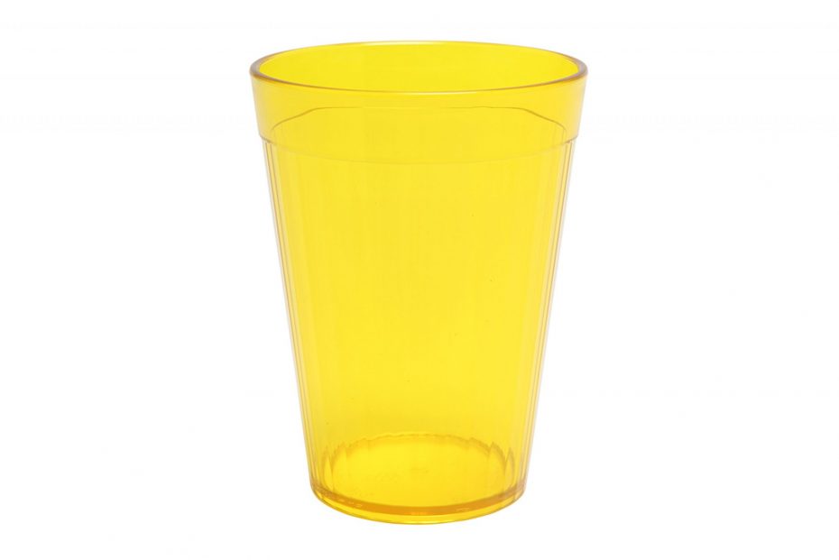 Yellow 200ml Copolyester Fluted Tumbler