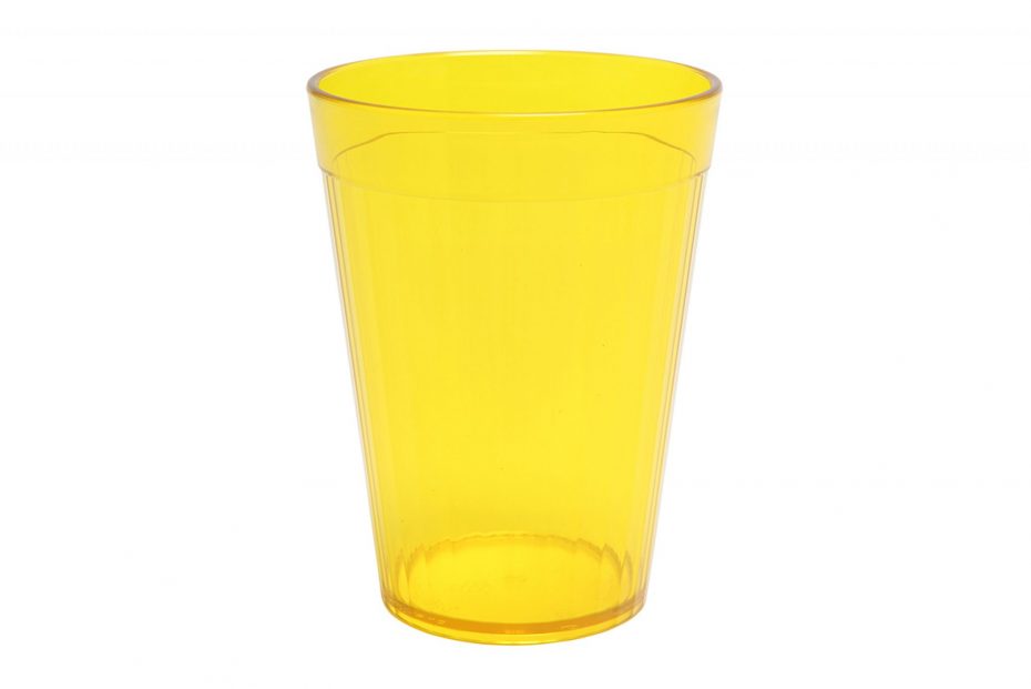 Yellow 200ml Copolyester Fluted Tumbler