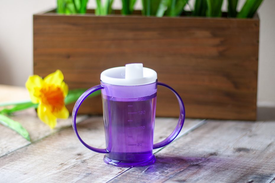 Translucent Purple 2 Handled Beaker with Spout