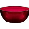 Translucent Red 800ml Frosted Bowl