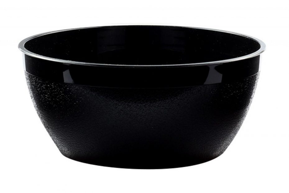 Black 1500ml Frosted Bowl