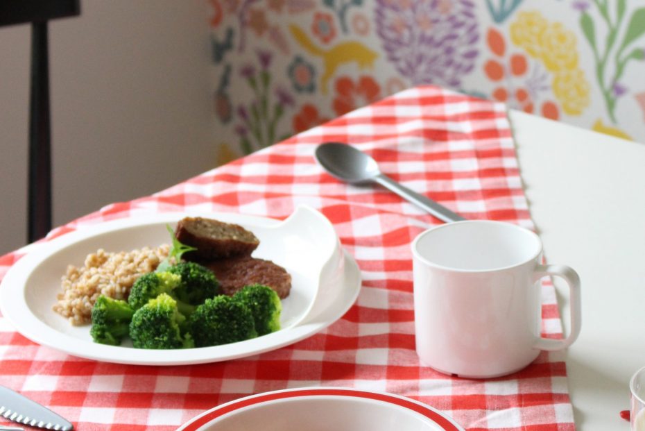 White Mug with Dinner Plate