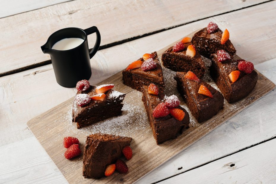 Chocolate Cake on a Vintage S-Plank