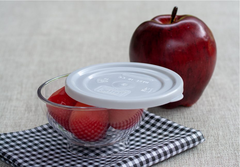 Natural Lid with a Small Clear Bowl