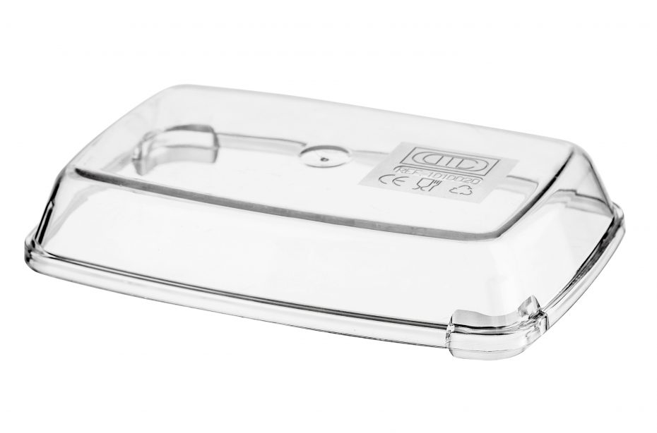 Small Clear Rectangular Lid