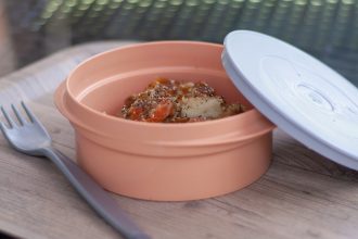 Shephard's Pie in Salmon Round Dish