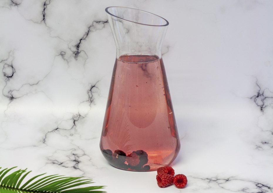 Raspberry water in Lux Jug