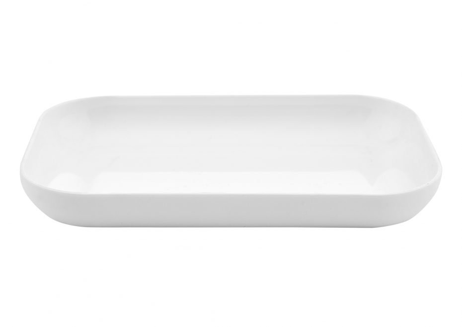 White Rectangular Plate