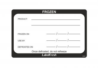 Frozen Food Labels