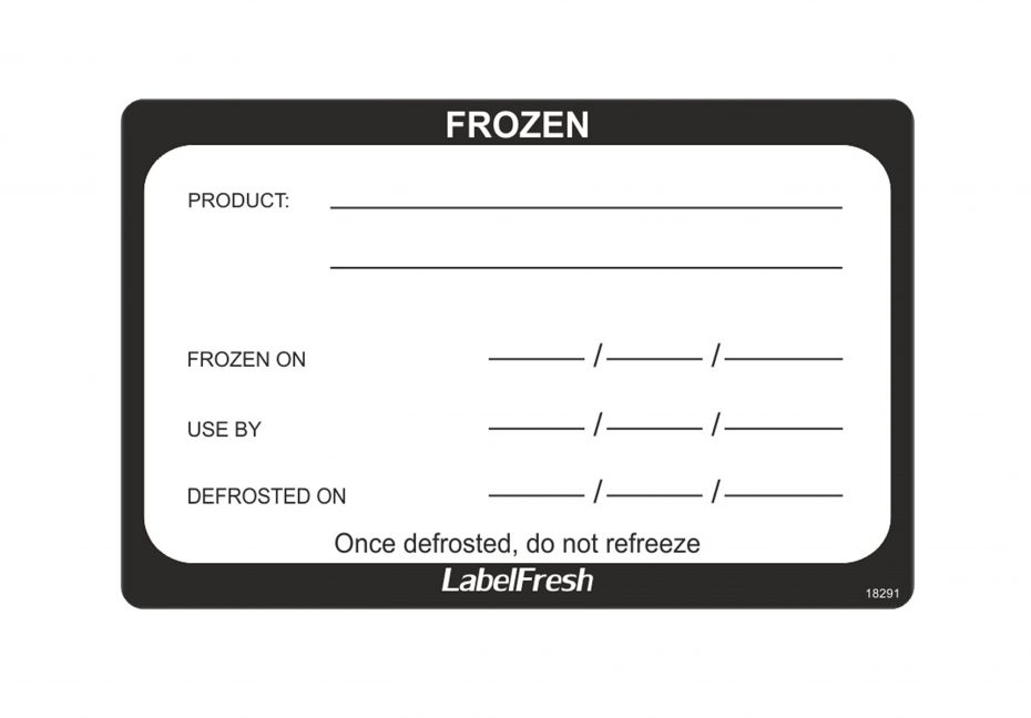 Frozen Food Labels