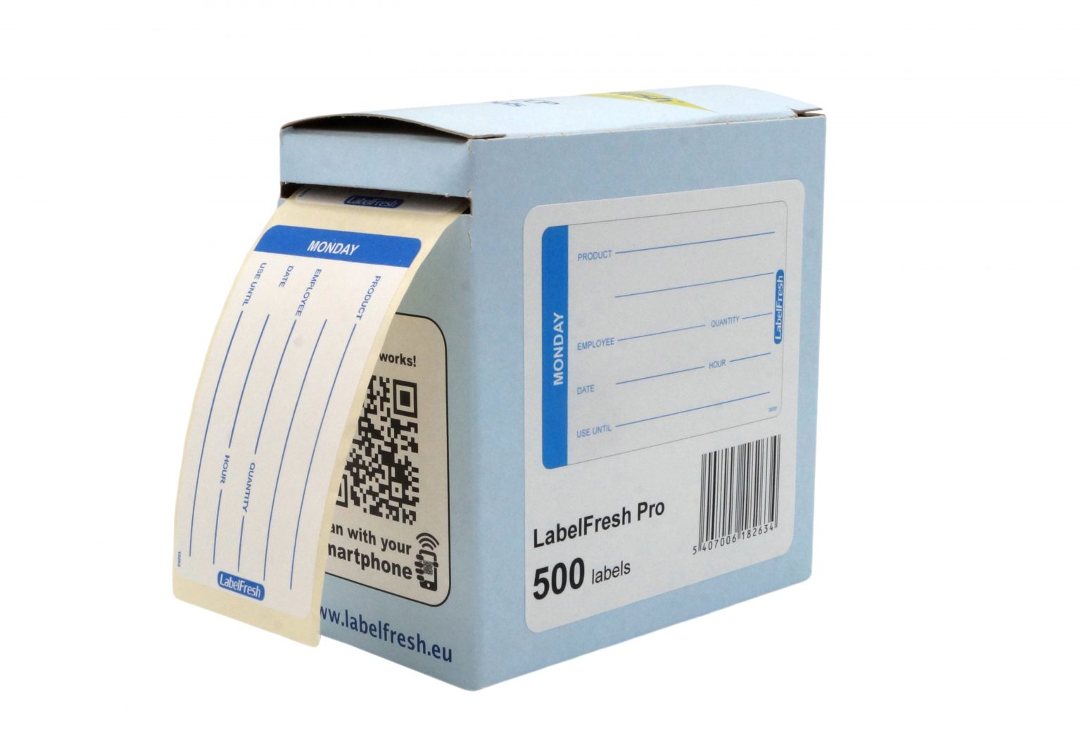 Weekly Pro Labels Removable 500 per roll • Harfield Tableware