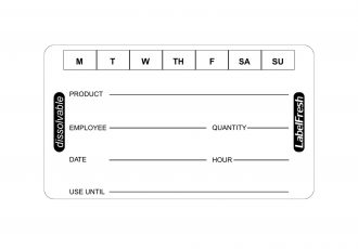 Weekly Food Labels