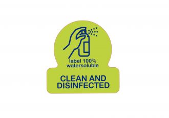 Clean & Disinfected Label