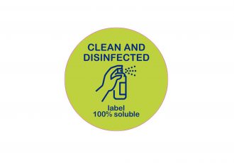 Clean & Disinfected Label