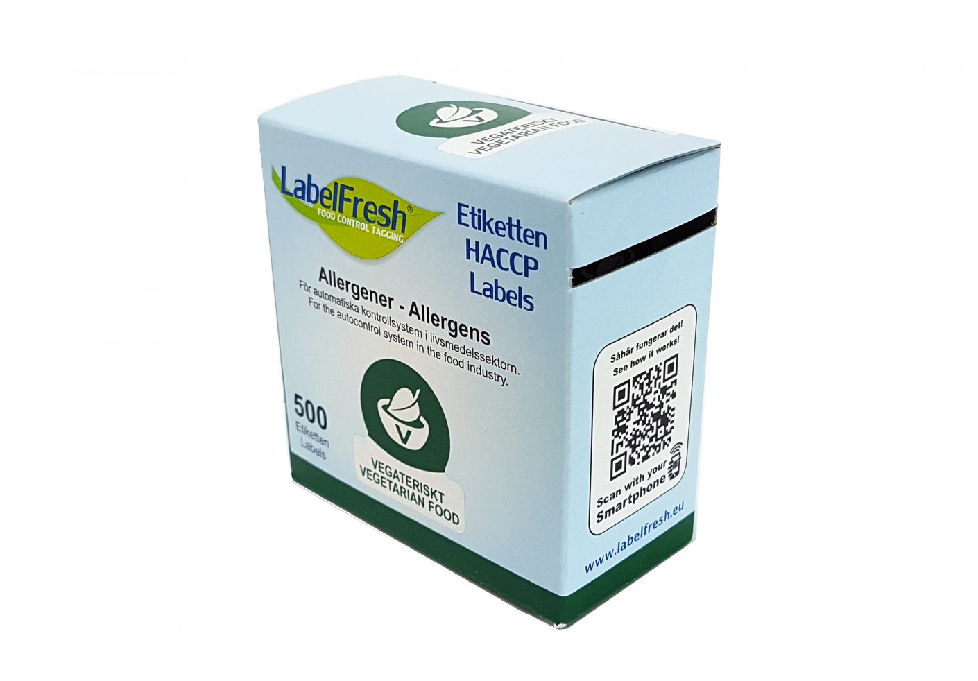 Allergen Labels - 500 per roll - 24 Designs • Harfield Tableware