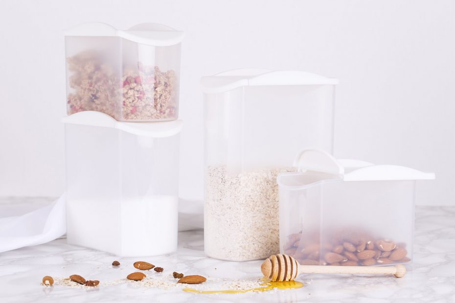 Cereal and Snacks in Dry Food Containers