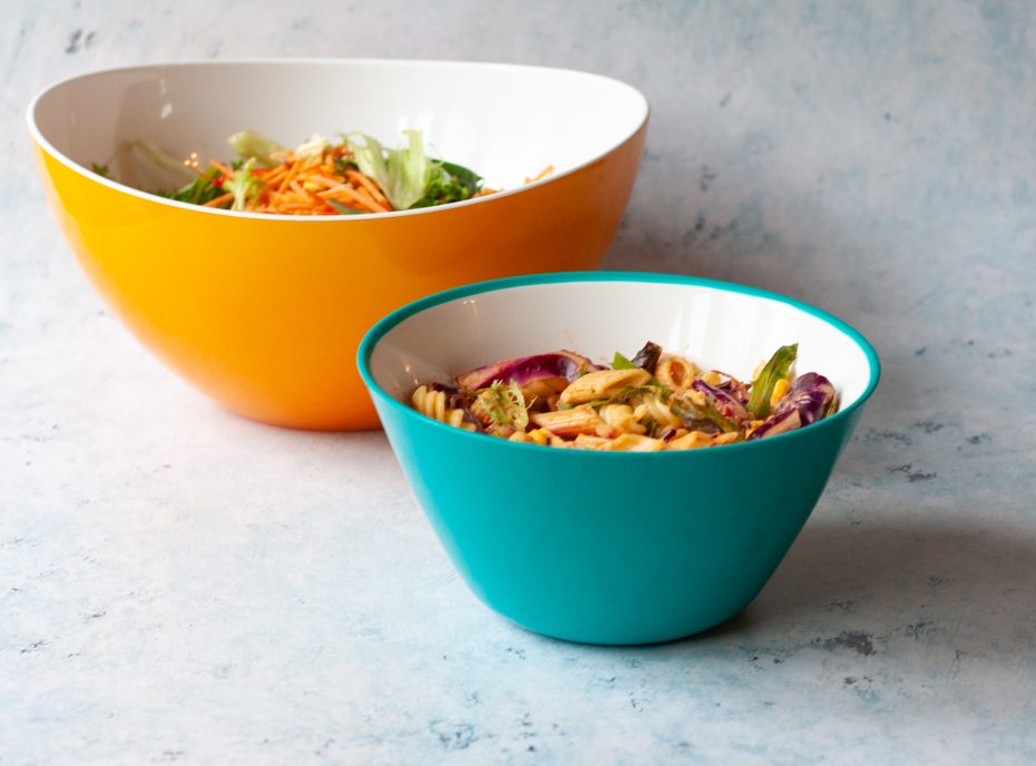 Display Range Acrylic Bowls with Salads