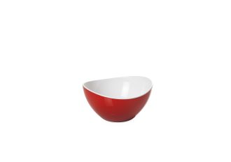 Red 12cm Curved Edge Bowl
