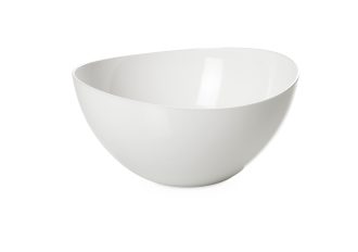 White 26cm Curved Edge Bowl
