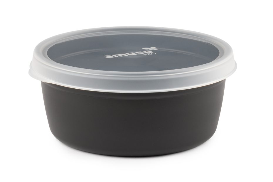 Black 1.2L Bowl & Lid