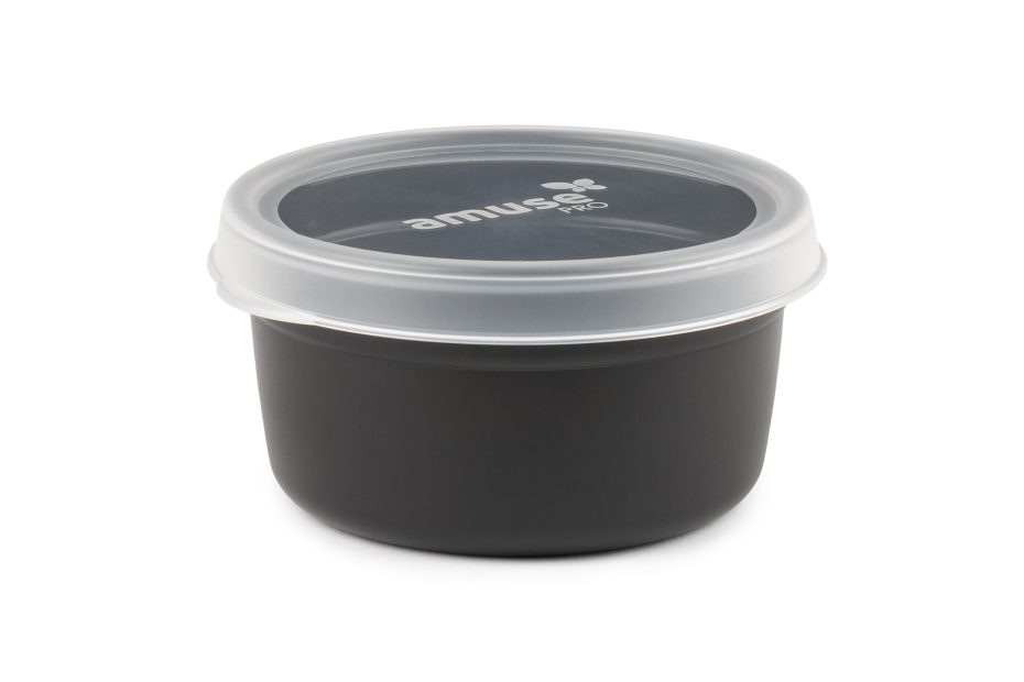 Black 500ml Bowl with Lid