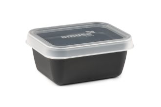 Black 400ml Rectangular Dish with Lid