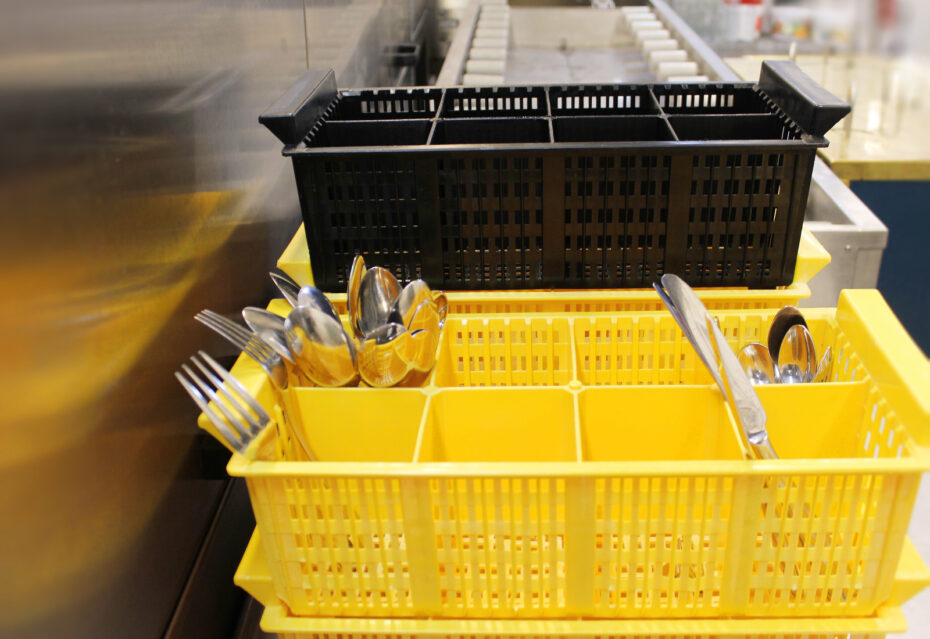 Cutlery Basket in use