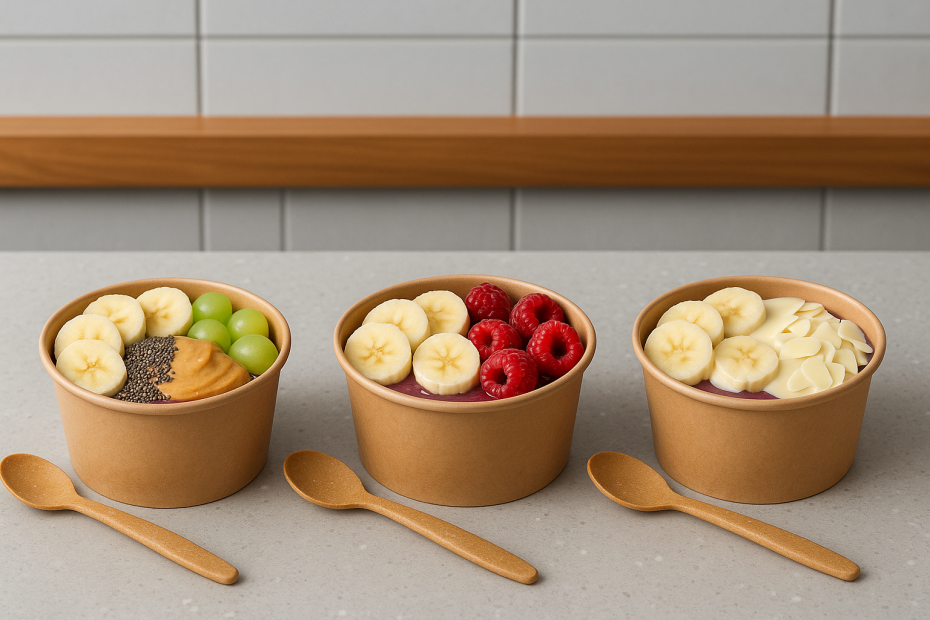 4R Reusable Teaspoon with Selection of Acai Bowls