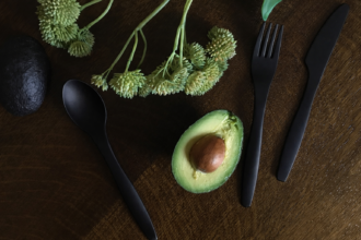 Black 4R Cutlery on a Table