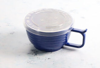 Hi Heat Royal Blue Cup with Clear Lid