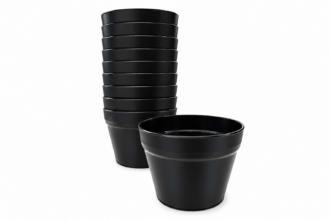 Black MultiPots | Pack of 10 | Polypropylene