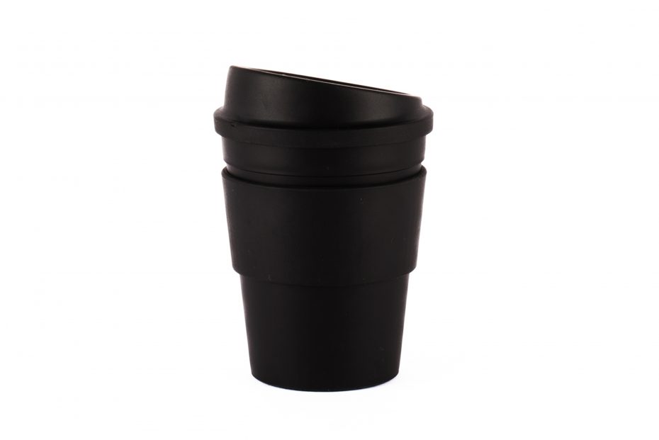 Black Coffee To Go with Sip Lid and Sleeve