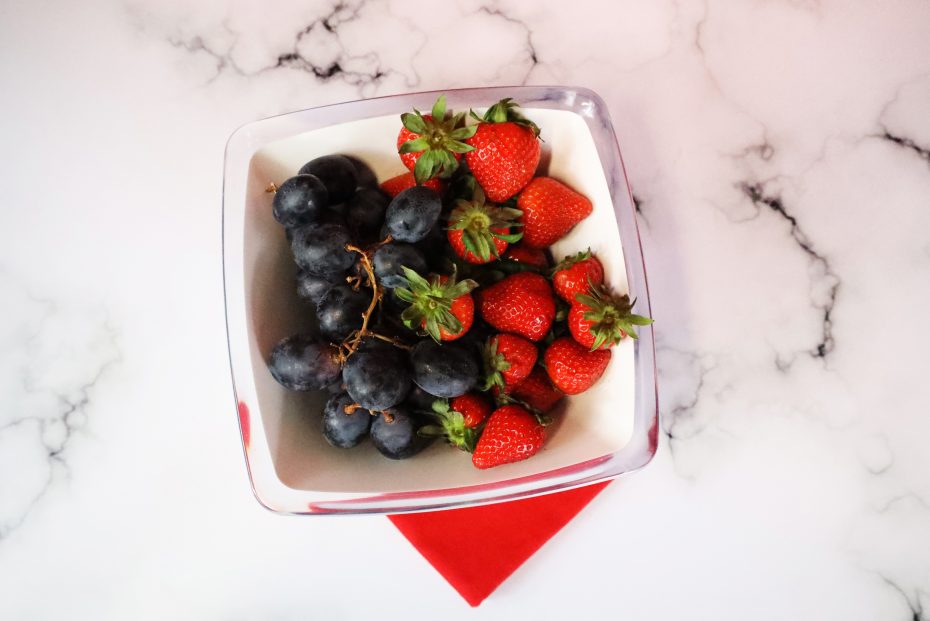 Fruit in Square Display Bowl