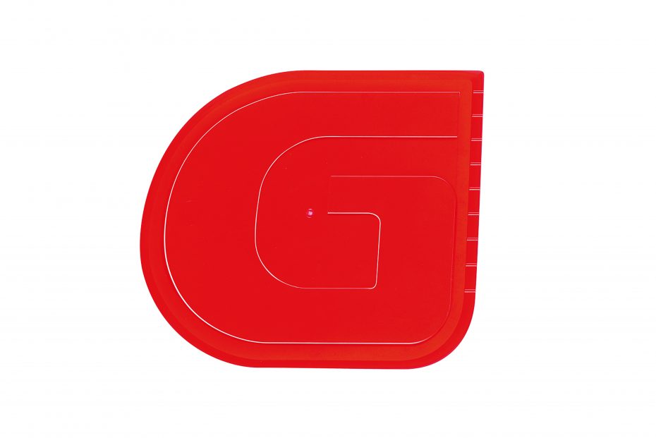 Red Dough Scrapers Pack of 5