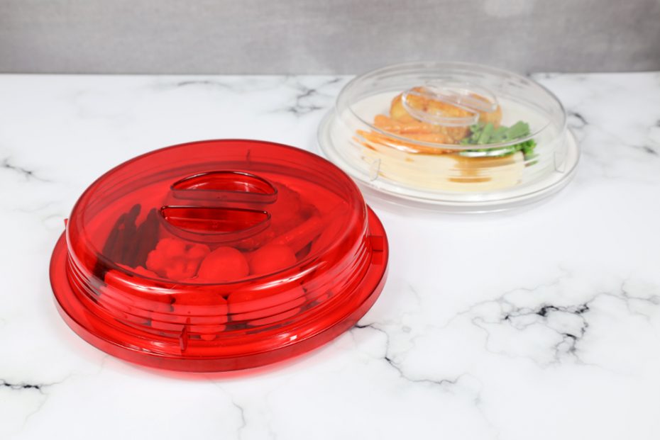 Translucent Hi Heat High Plate Covers with Roast Dinner Plates