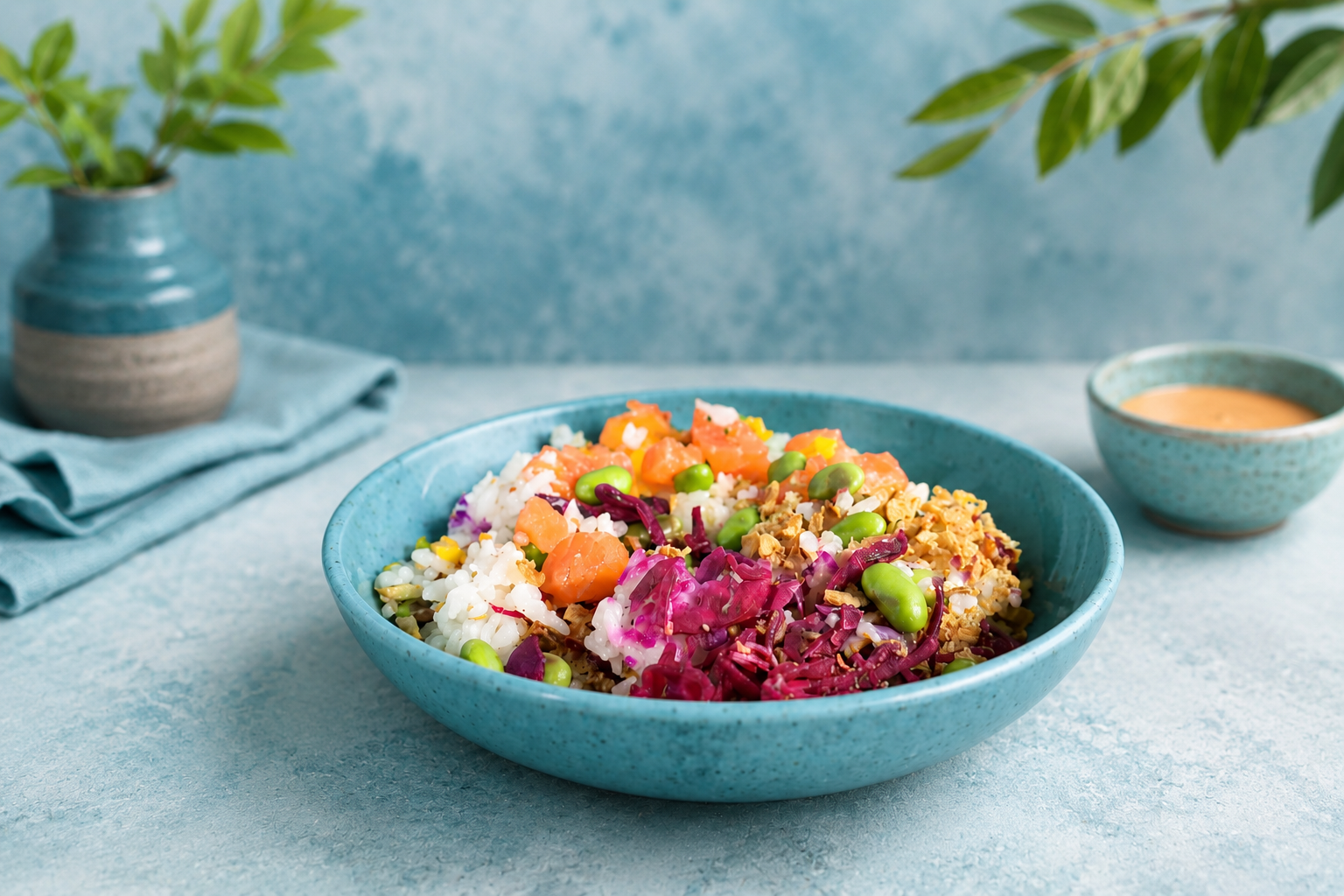 Blue Speckled Poke Bowl