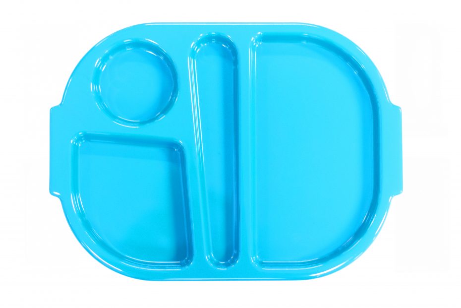 Copoyester Small Meal Tray in Pacific Blue