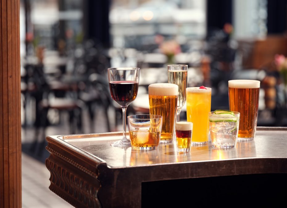 Aura Barware range in Pub Setting
