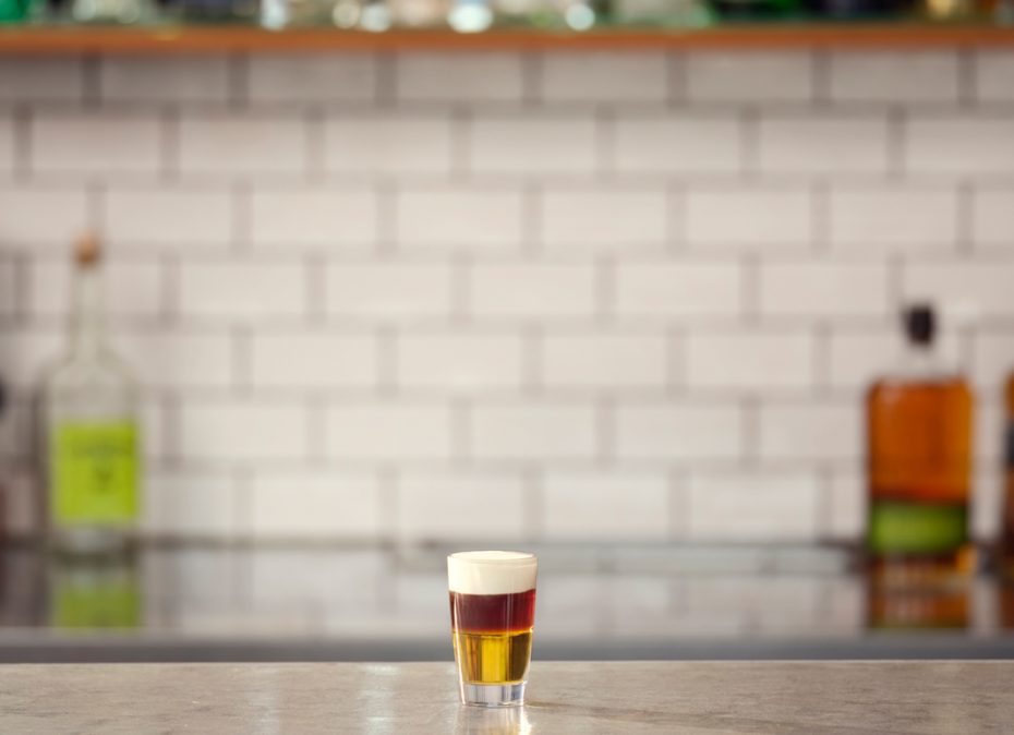Aura Shot Glass in Use