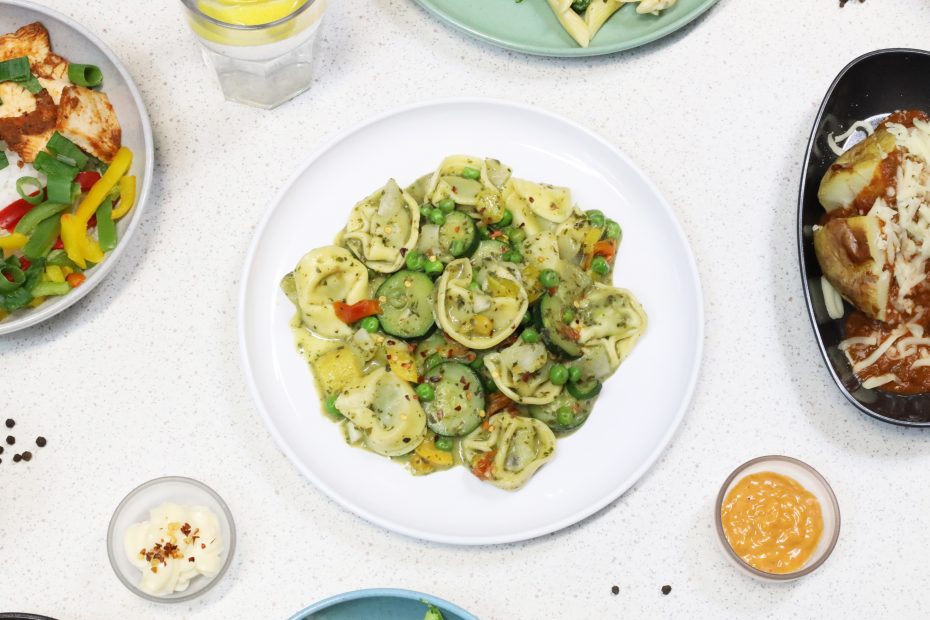 Pasta Dish served on White Walled Plate