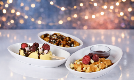 Desserts in Deep Oval Dishes