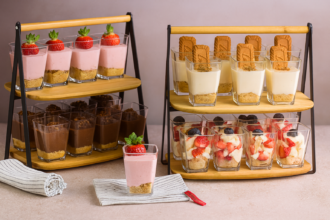 Dessert Selection in Buffet Display Setting
