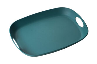 Teal ReAmo Serving Tray with Handles